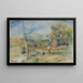 Maisemamaalaus Cagnesin lähellä - Pierre-Auguste Renoir — kehystetty taideteos seinällä