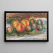 Päärynä- ja luumumaalaus - Pierre-Auguste Renoir — kehystetty taideteos seinällä