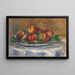 Päärynät taidetulosteena lautasella - Pierre-Auguste Renoir — kehystetty taideteos seinällä