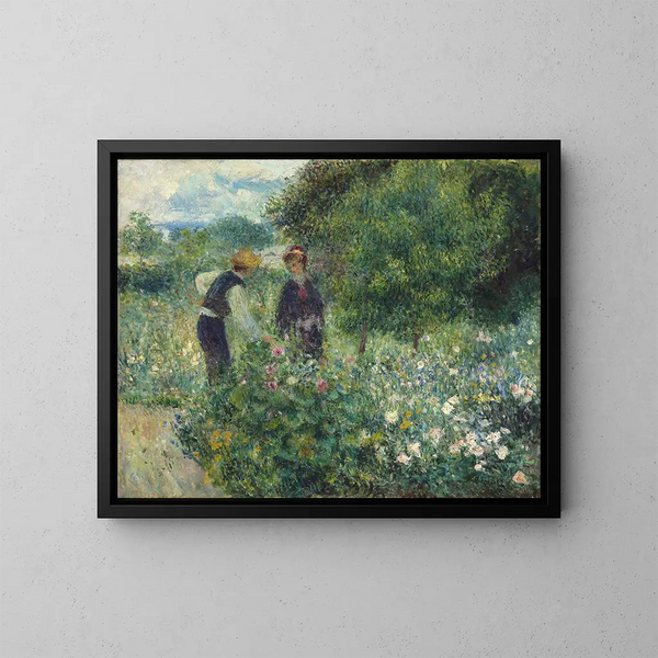 Kukinnan kukkia - Pierre-Auguste Renoir — kehystetty taideteos seinällä