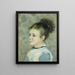 Portrait de Jeanne Sisley - Pierre-Auguste Renoir — kehystetty taideteos seinällä