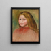Portrait de jeune fille - Pierre-Auguste Renoir — kehystetty taideteos seinällä