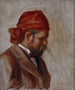 Portrait d'Ambroise Vollard au foulard rouge - Pierre-Auguste Renoir — näkymä teoksesta
