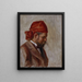 Portrait d'Ambroise Vollard au foulard rouge - Pierre-Auguste Renoir — kehystetty taideteos seinällä