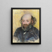 Portrait de Cézanne - Pierre-Auguste Renoir — kehystetty taideteos seinällä
