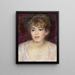 Portrait de Jeanne Samary - Pierre-Auguste Renoir — kehystetty taideteos seinällä