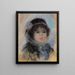 Portrait de femme - Pierre-Auguste Renoir — kehystetty taideteos seinällä