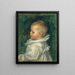 Portrait de Claude Renoir - Pierre-Auguste Renoir — kehystetty taideteos seinällä