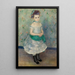 Portrait de Jeanne Durand-Ruel Portrait de Mlle J - Pierre-Auguste Renoir — kehystetty taideteos seinällä