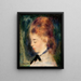 Portrait d'une femme - Pierre-Auguste Renoir — kehystetty taideteos seinällä