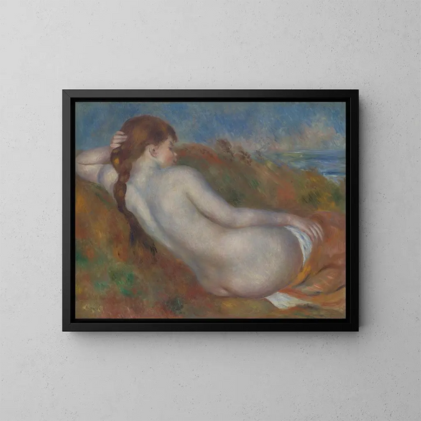 Nu couché - Pierre-Auguste Renoir — kehystetty taideteos seinällä