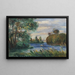 Jokimaisema- - Pierre-Auguste Renoir — kehystetty taideteos seinällä