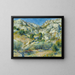 Rochers à l'Estaque - Pierre-Auguste Renoir — kehystetty taideteos seinällä