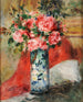 Roses et pivoines dans un vase - Pierre-Auguste Renoir — näkymä teoksesta