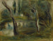 Saule au bord d'une mare - Pierre-Auguste Renoir — näkymä teoksesta