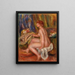 Seated Female Nude Profile View Femme nue assise vue de profil - Pierre-Auguste Renoir — kehystetty taideteos seinällä