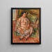 Seated Odalisque Odalisque assise - Pierre-Auguste Renoir — kehystetty taideteos seinällä