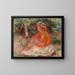 Nainen istuu - Pierre-Auguste Renoir — kehystetty taideteos seinällä
