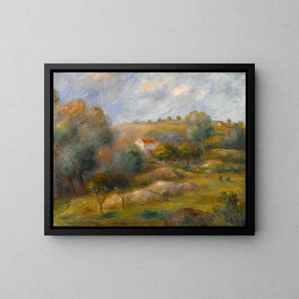 Kevät Essoyesissa - Pierre-Auguste Renoir — kehystetty taideteos seinällä
