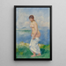 Seisova uimapukoinen nainen - Pierre-Auguste Renoir — kehystetty taideteos seinällä