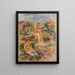 Standing Woman and Seated Woman in a Landscape Une femme debout et une femme assise dans un paysage - Pierre-Auguste Renoir — kehystetty taideteos seinällä