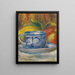 Tasse et fruits - Pierre-Auguste Renoir — kehystetty taideteos seinällä