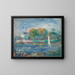 La rivière bleue - Pierre-Auguste Renoir — kehystetty taideteos seinällä