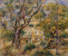 La Ferme aux Collettes à Cagnes - Pierre-Auguste Renoir — näkymä teoksesta