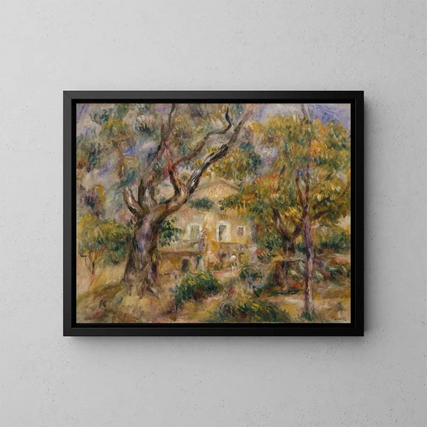 La Ferme aux Collettes à Cagnes - Pierre-Auguste Renoir — kehystetty taideteos seinällä
