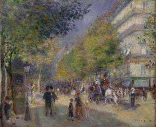 Les Grands Boulevards - Pierre-Auguste Renoir — näkymä teoksesta