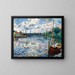 La Seine à Chatou - Pierre-Auguste Renoir — kehystetty taideteos seinällä