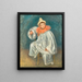 Le Pierrot blanc - Pierre-Auguste Renoir — kehystetty taideteos seinällä