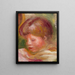 Tête de femme - Pierre-Auguste Renoir — kehystetty taideteos seinällä