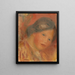 Tête de femme (Case Conflict) - Pierre-Auguste Renoir — kehystetty taideteos seinällä
