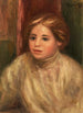 Blondi naisen pää - Pierre-Auguste Renoir — näkymä teoksesta