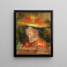 Tête de femme en chapeau - Pierre-Auguste Renoir — kehystetty taideteos seinällä