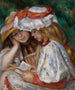 Kaksi tyttöä lukemassa - Pierre-Auguste Renoir — näkymä teoksesta