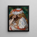 Kaksi tyttöä lukemassa - Pierre-Auguste Renoir — kehystetty taideteos seinällä
