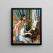 Kaksi nuorta tyttöä pianolla - Pierre-Auguste Renoir — kehystetty taideteos seinällä