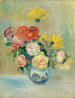 Ruusujen ja daalioiden maljakko - Pierre-Auguste Renoir — näkymä teoksesta