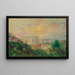 Montmartren näkymä - Pierre-Auguste Renoir — kehystetty taideteos seinällä