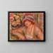 Nainen nojaten - Pierre-Auguste Renoir — kehystetty taideteos seinällä