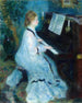 Femme au piano - Pierre-Auguste Renoir — näkymä teoksesta