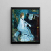 Femme au piano - Pierre-Auguste Renoir — kehystetty taideteos seinällä