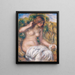 Naismaalaus keväällä - Pierre-Auguste Renoir — kehystetty taideteos seinällä