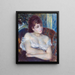 Nainen tuolissa - Pierre-Auguste Renoir — kehystetty taideteos seinällä