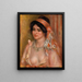 Woman with Black Hair Jeune femme avec cheveux noirs buste - Pierre-Auguste Renoir — kehystetty taideteos seinällä