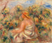 Nainen hatun kanssa maisemassa - Pierre-Auguste Renoir — näkymä teoksesta