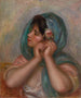 Nuori nainen asettelemassa korvakoruaan - Pierre-Auguste Renoir — näkymä teoksesta