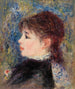 Young Woman with Rose Jeune fille à la rose - Pierre-Auguste Renoir — näkymä teoksesta